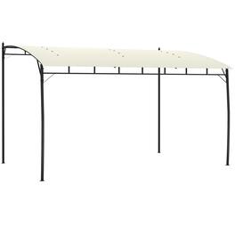 Outsunny - 10' x 13' Outdoor Pergola Gazebo with UV-Resistant Canopy and Metal Frame, Sun Shade Shelter for Porch, Patio - Cream White