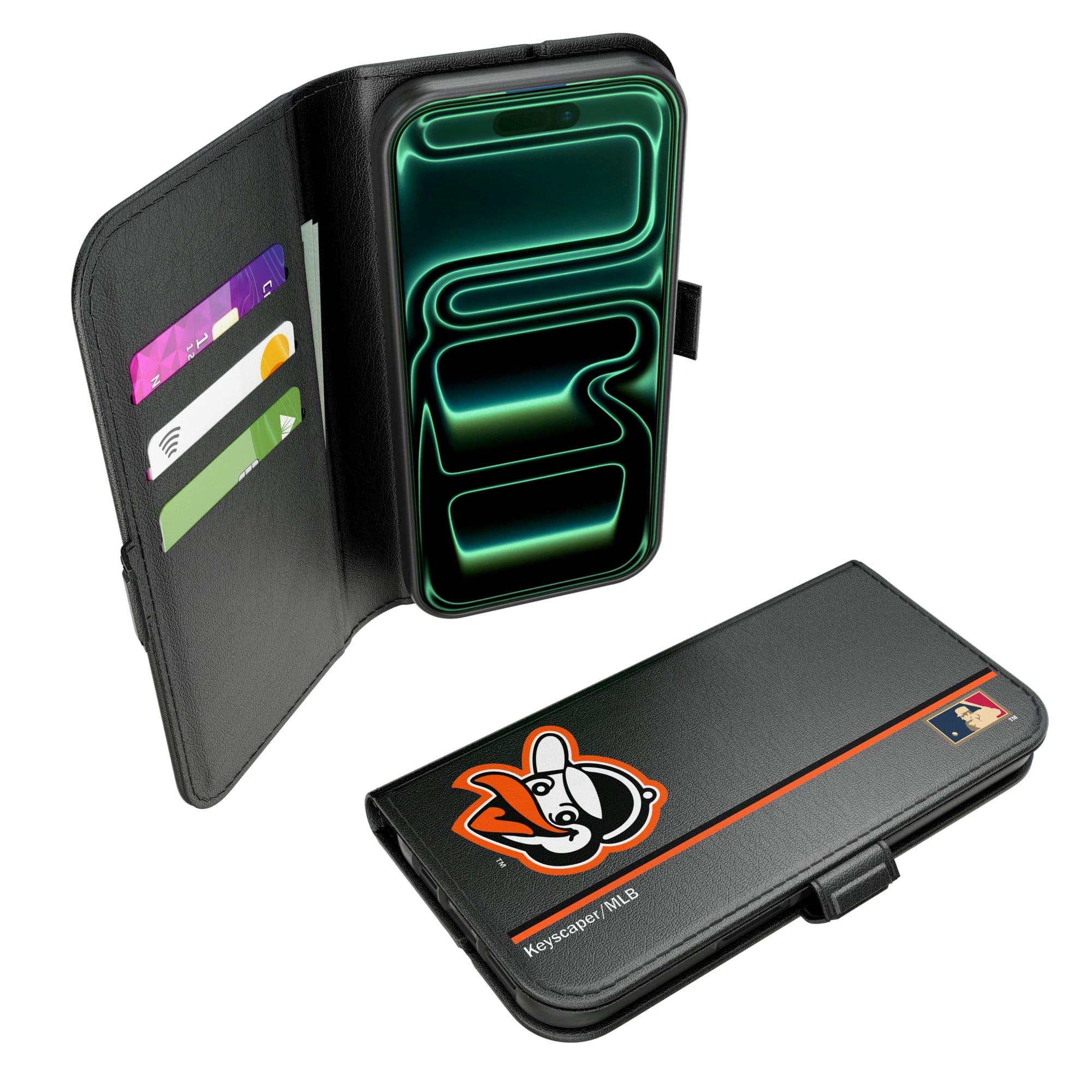 Keyscaper - MLB - Baltimore Orioles iPhone Folio 2.0 Case - 17 Pro Max - Black price history on PriceWatchPro