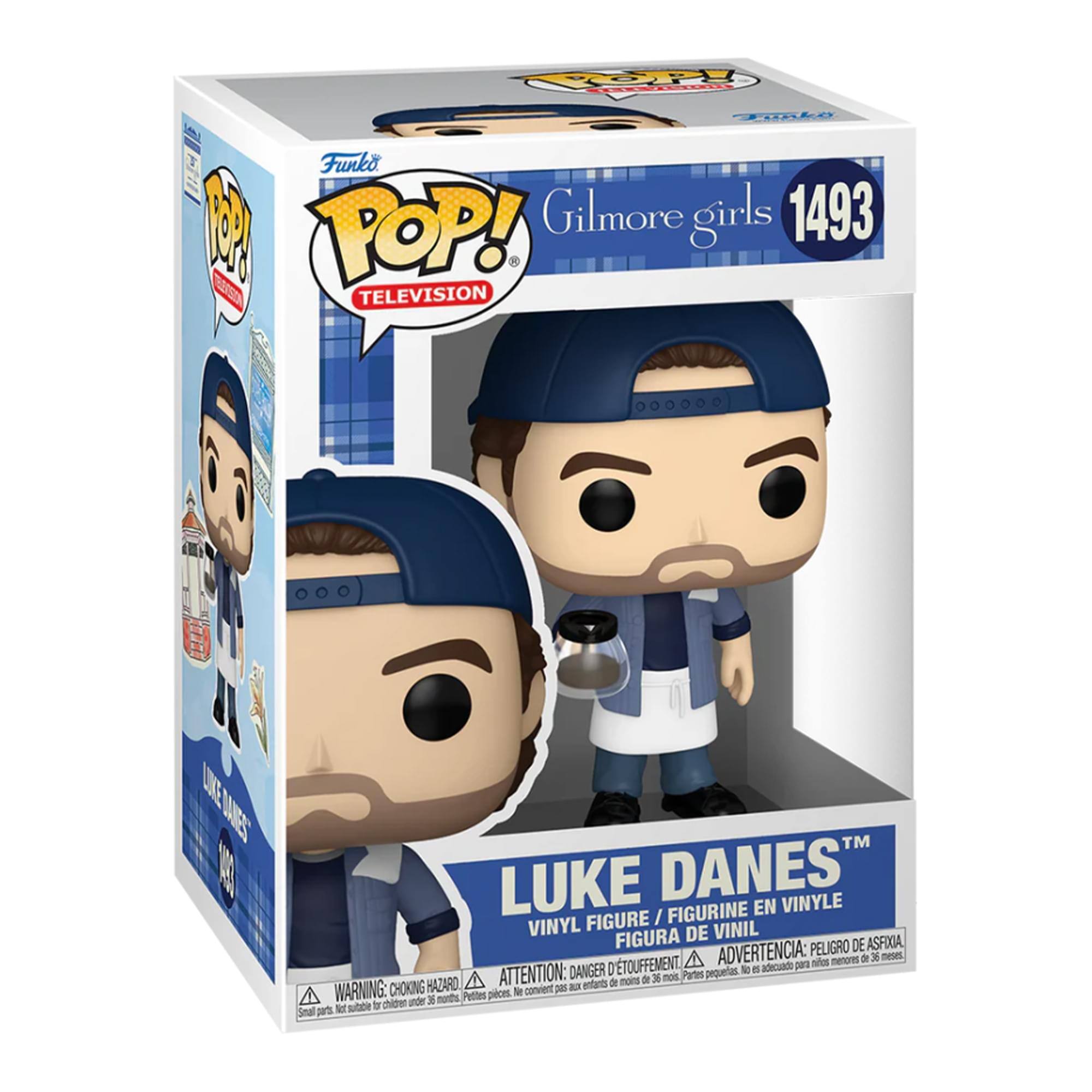 Funko POP! TELEVISION  
Gilmore Girls 1493  
LUKE DANES™  
VINYL FIGURE / FIGURINE EN VINYLE / FIGURA DE VINIL  

WARNING: CHOKING HAZARD - Small parts. Not suitable for children under 3 years.  
ADVERTENCIA: PEQUEÑAS PIEZAS. NO ES ADECUADO PARA NIÑOS MENORES DE 3 AÑOS.  
ATTENTION: PELIGRO DE ASFIXIA - Pièces petites. Ne convient pas aux enfants de moins de 3 ans.