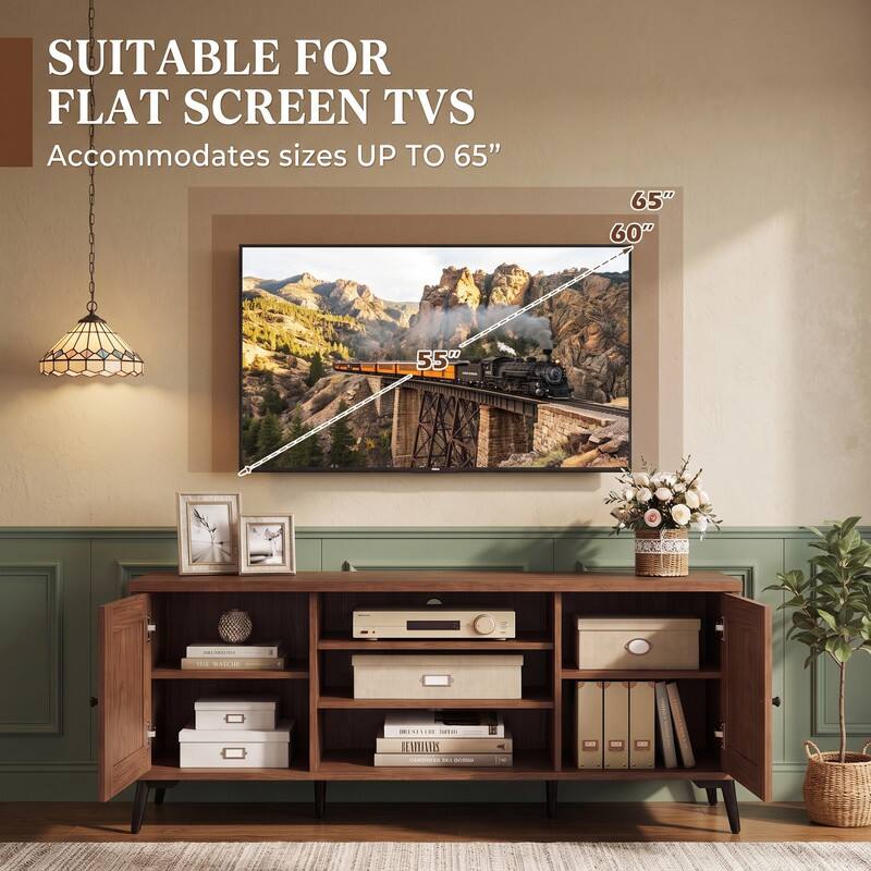 SUITABLE FOR FLAT SCREEN TVS  
Accommodates sizes UP TO 65"  
65"  
60"  
55"  

VEX WATCH  
IRINIVERY ISHO BEAMILITIS 01/03/20 DE: CHORBACK