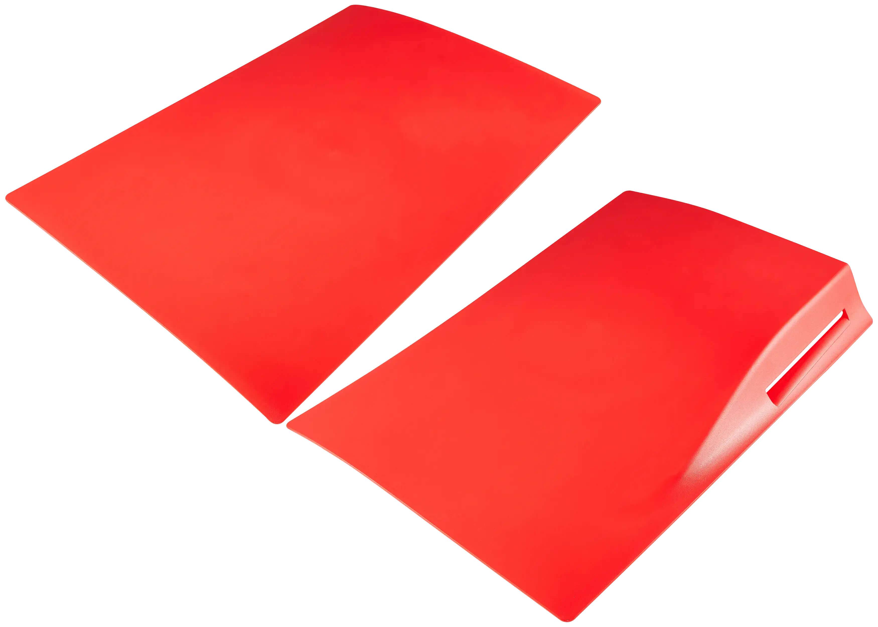 Alt View 1. MobileSentrix - Faceplate Covers (Top & Bottom) Replacement Compatible For PlayStation 5 (1000 / 1100 / 1200) - Red - Red.