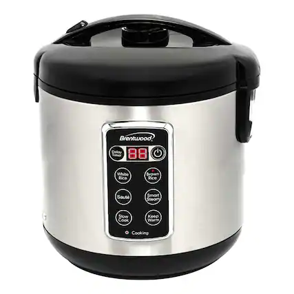 Brentwood
Delay Timer
White Rice
Brown Rice
Saute
Smart Steam
Slow Cook
Keep Warm
Cooking