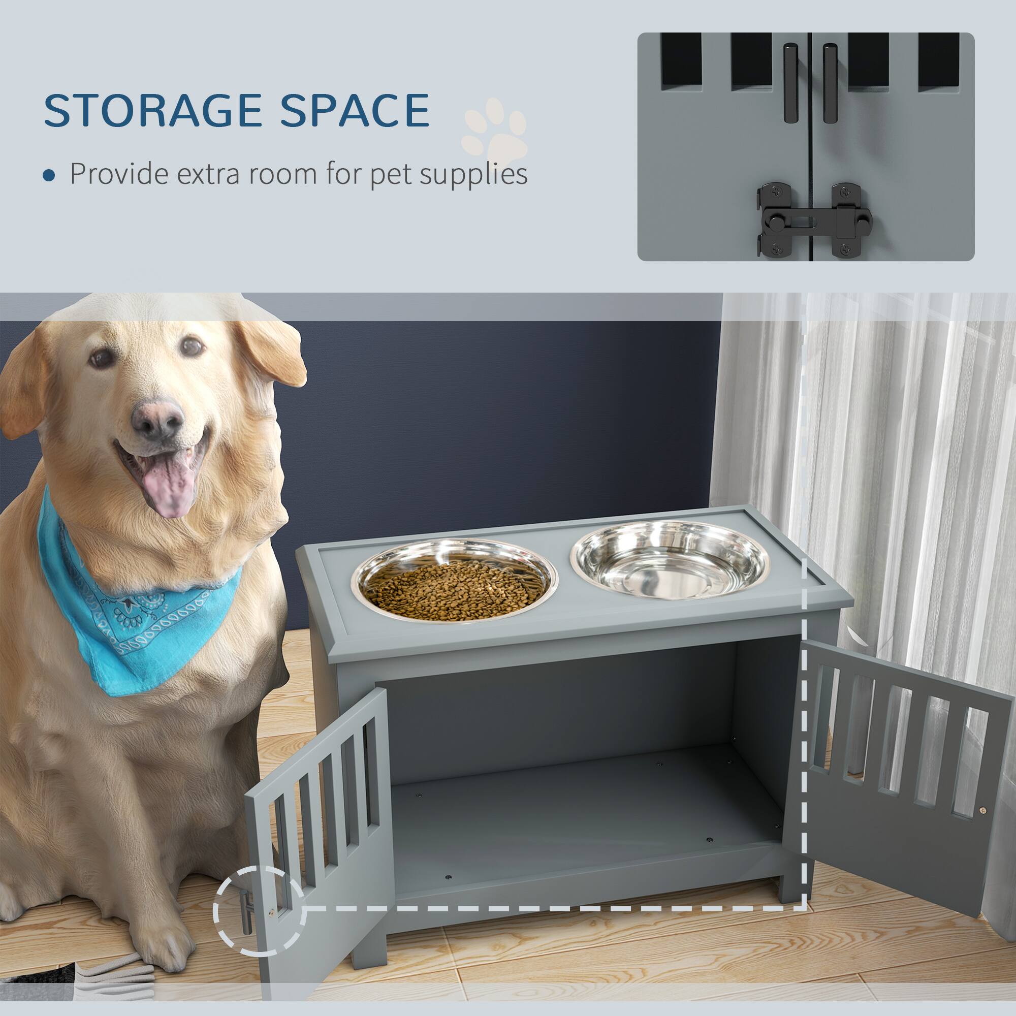 STORAGE SPACE  
• Provide extra room for pet supplies
