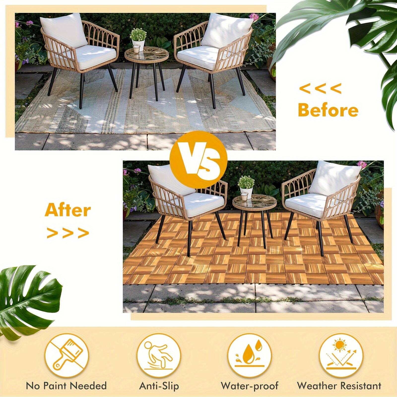 After >>> VS <<< Before

No Paint Needed

Anti-Slip

Water-proof

Weather Resistant