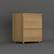 Left. FUFU & GAGA - FUFU&GAGA 2 - Drawer Nightstand: Minimalist Bedroom Storage Solution - Wooden.