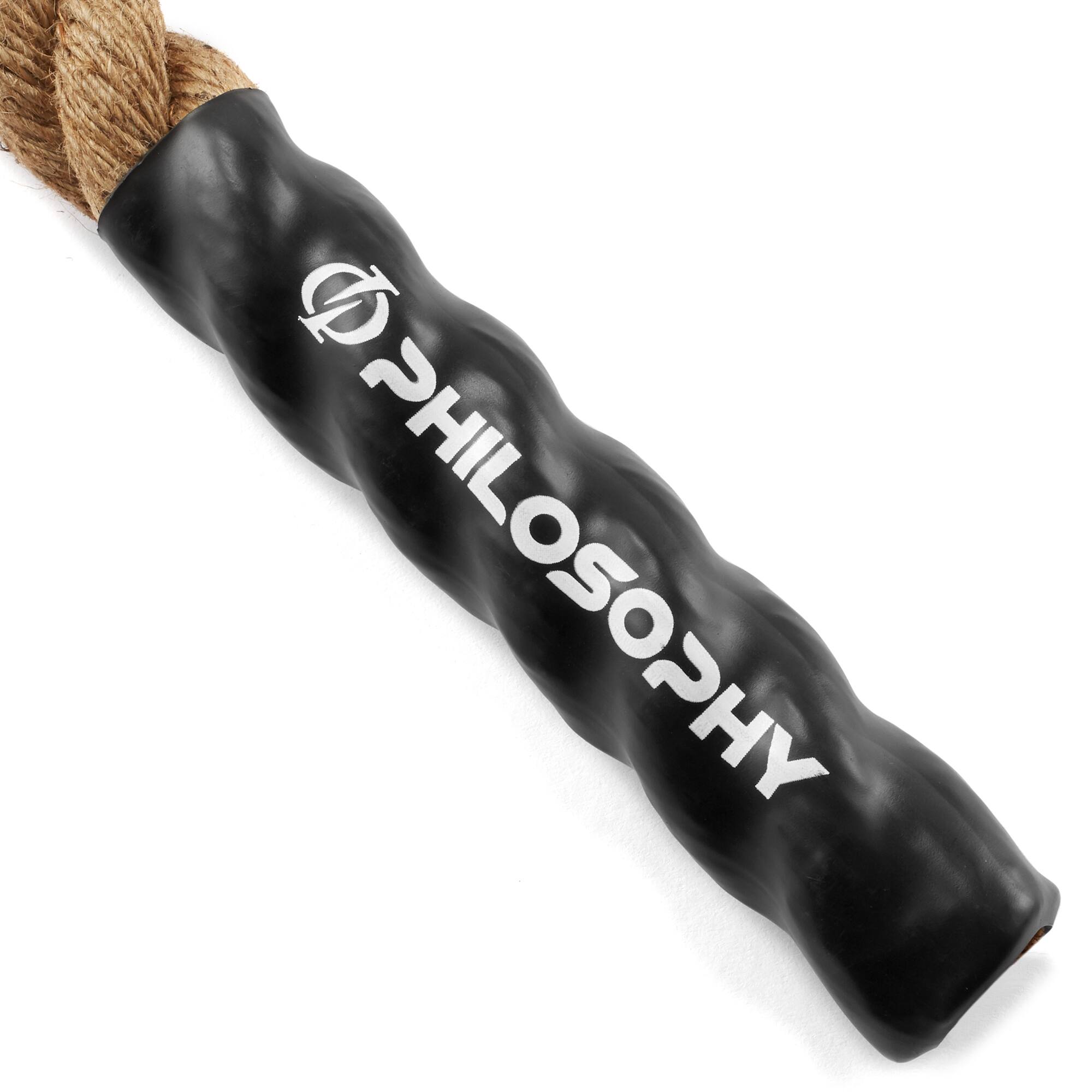 Alt View 2. Philosophy Gym - in Door / Outdoor Exercise Climbing Rope - 1.5-in Diameter - Natural.