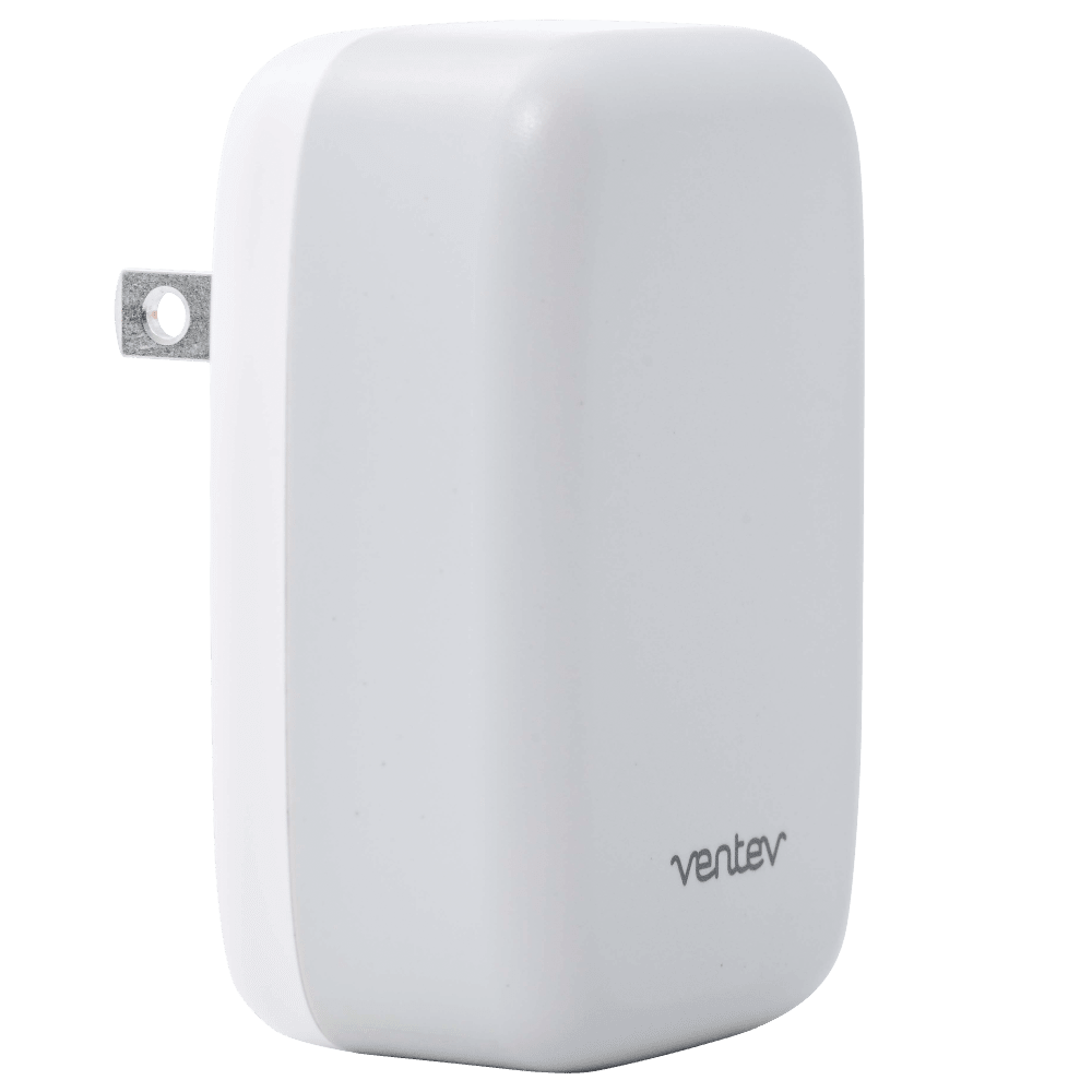 Alt View 2. Ventev - 27W ULTRAFAST USB C and USB A Dual Universal Wall Charger - White.