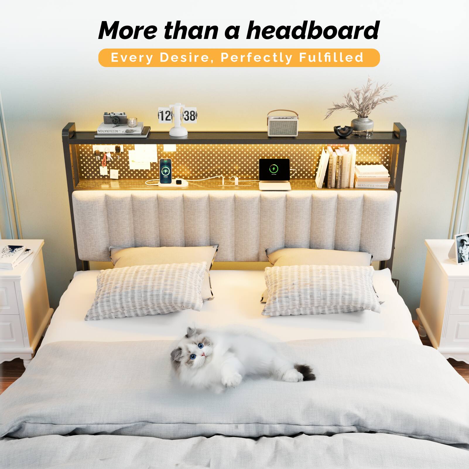 More than a headboard  
Every Desire, Perfectly Fulfilled