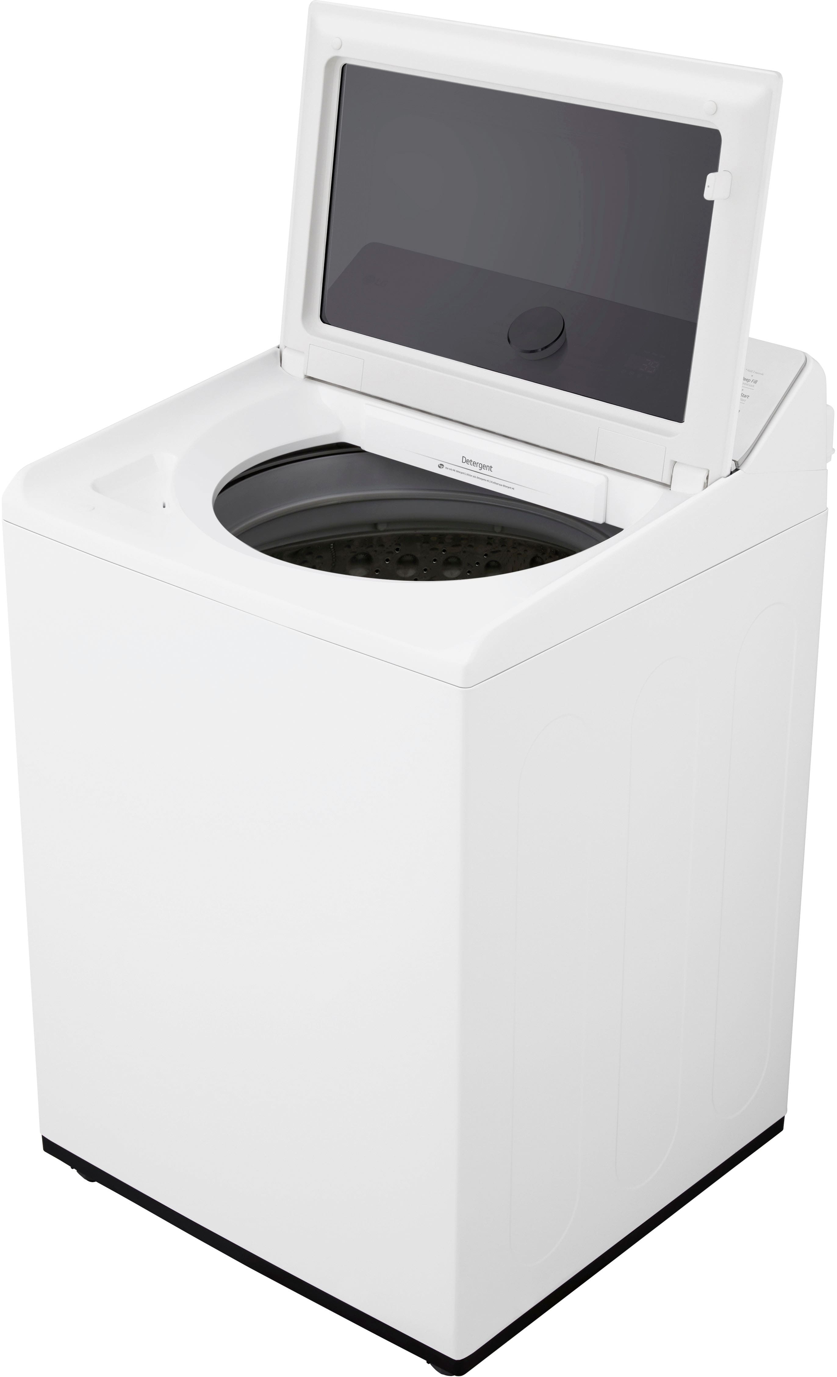 Alt View 20. LG - 5.0 Cu. Ft. High-Efficiency Smart Top Load Washer with Easy Unload - Alpine White.