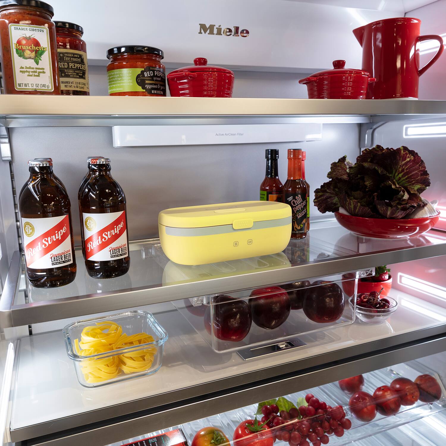 TRASCR 0112 10% Bruschettn - JS fre route F So RED PEPPERS - n - - - B 1 -  + - A - - BAPE al LAS 1 WT 2 12 OE I  - a OR - ~  - RED VER - npgpie 6 P  E Miele Auoun AurCsan cer  Stripe Red Stripe B A Red LAGER Vootte A BCER LAGER - U d 00.RO 5 1 - Chilf pepper sauce  ECG