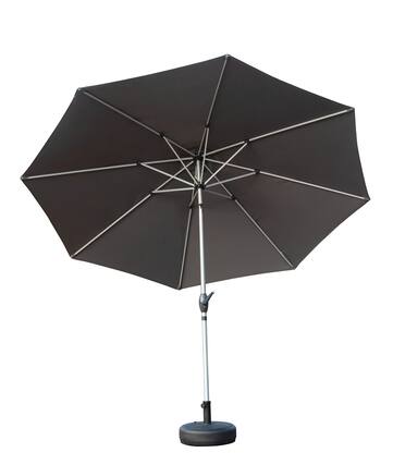 Front. Ecooso - 10FT Patio Umbrella, Push Button Tilt and Crank, UV Protection Waterproof,8 Sturdy Ribs for Garden,Base Not Included - Gray.