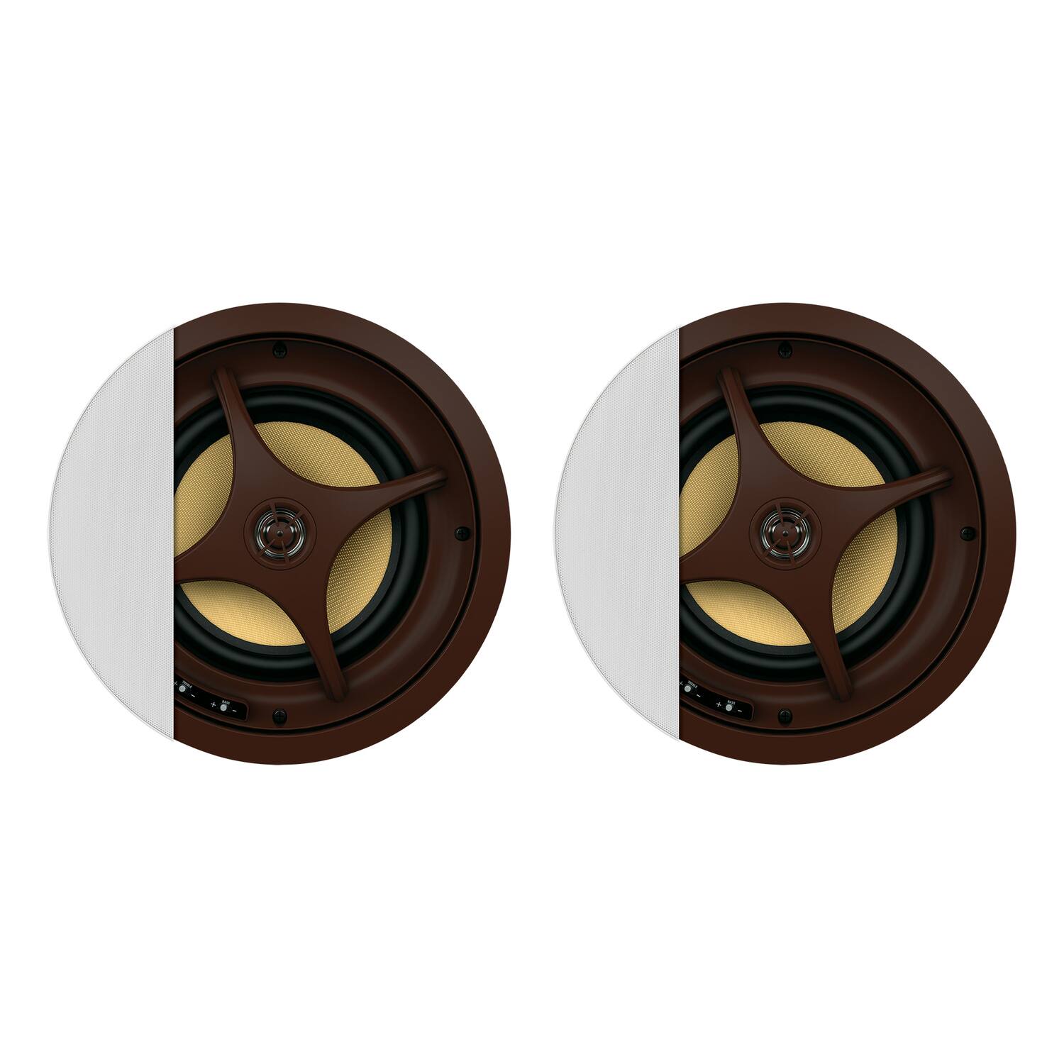 Front. Proficient Audio - Proficient Audio C895s Signature C895s 175-watt 8-in. 2-way In-ceiling Speaker Set - brown.