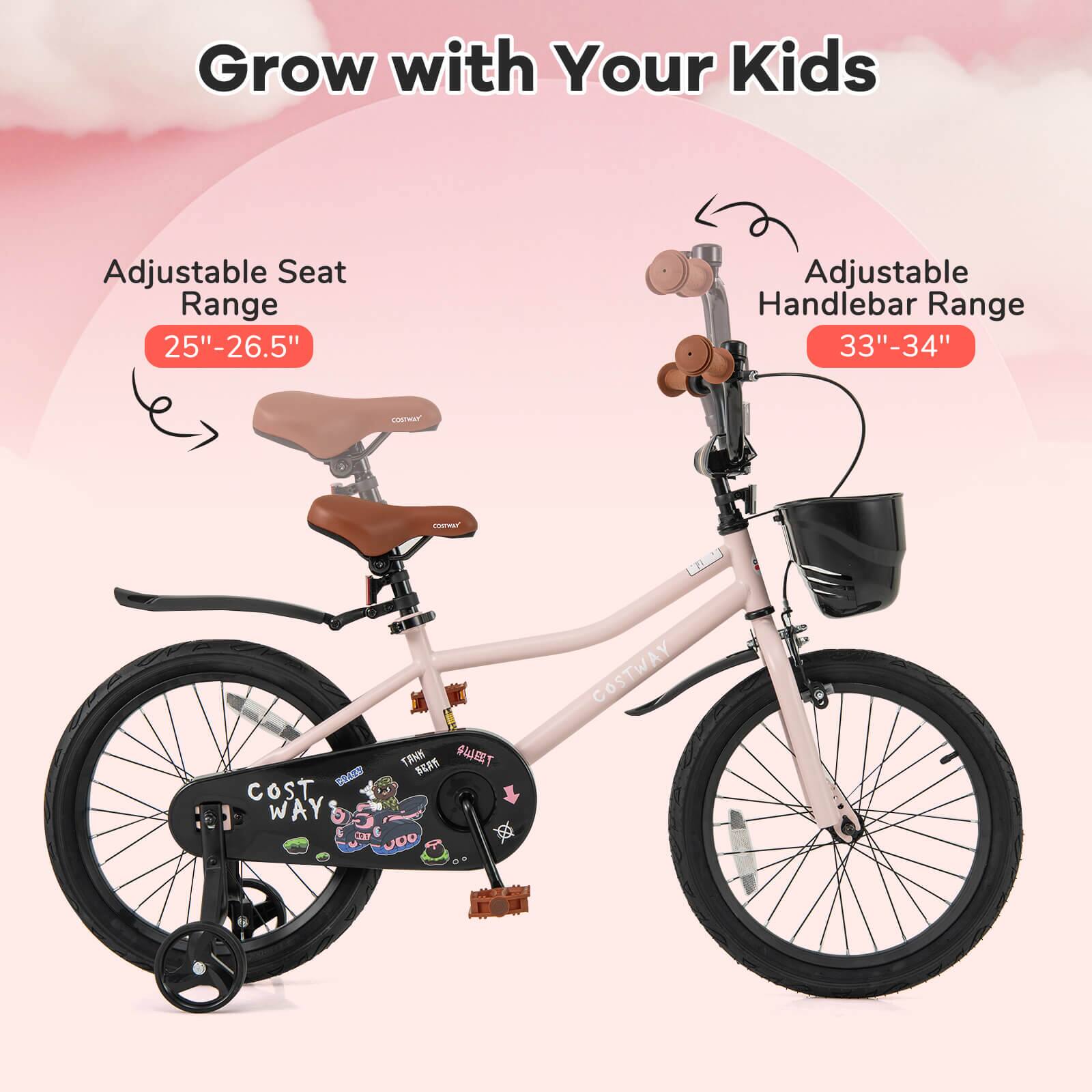Grow with Your Kids

Adjustable Seat Range  
25"-26.5"

Adjustable Handlebar Range  
33"-34"