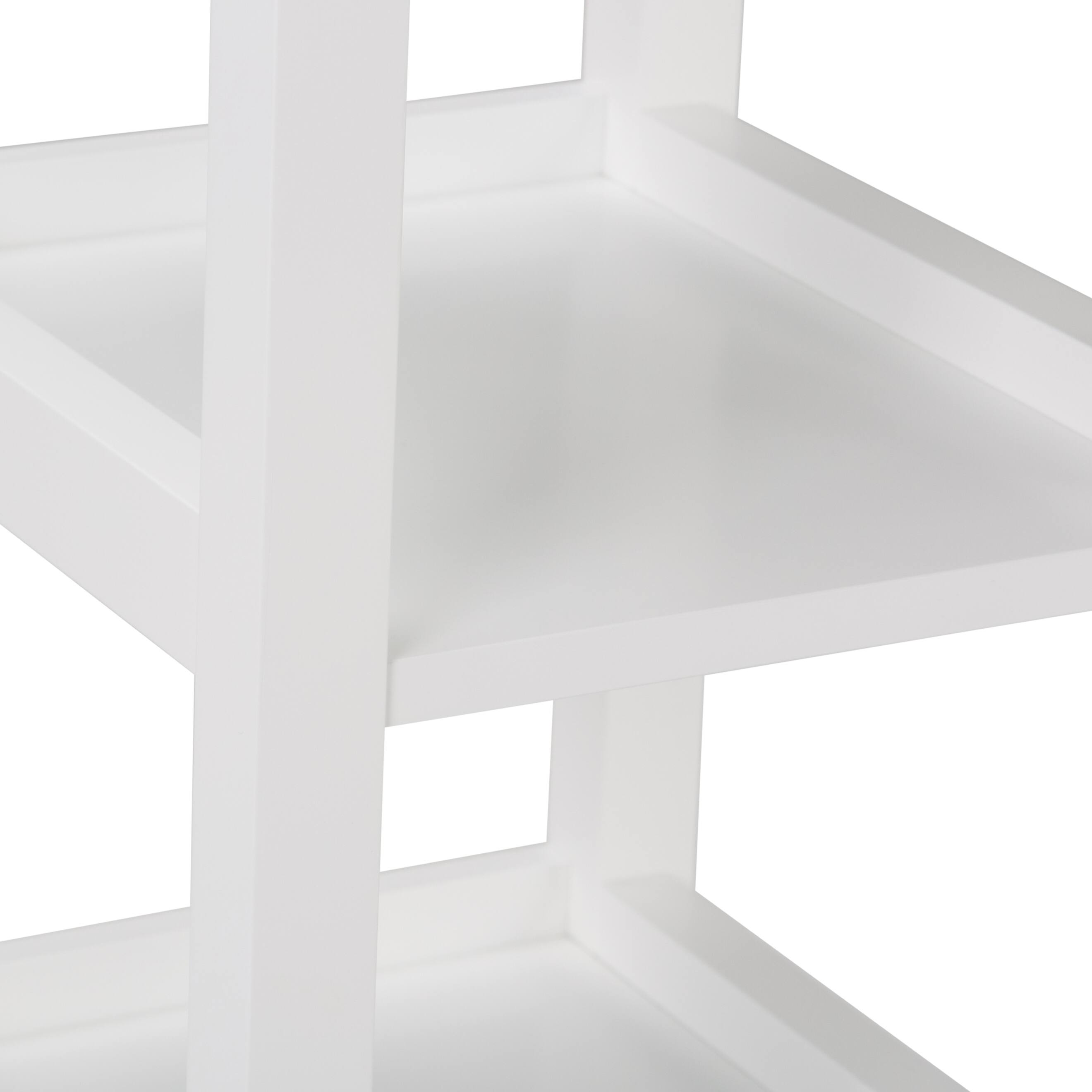 Alt View 6. Simpli Home - Acadian 56.1 inch H x 15.75 inch W Bath Storage Tower Bath Cabinet in Pure White - Pure White.