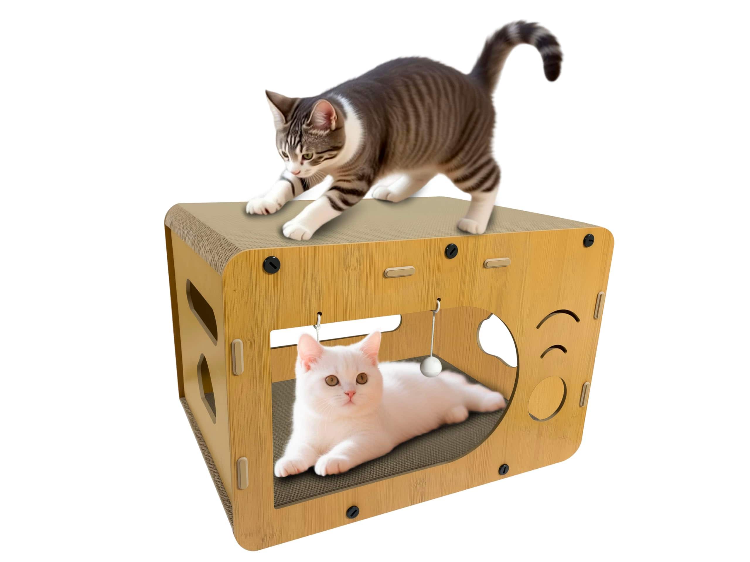 Hirose Alice - Cat Scratchers For Indoor Size Furniture-protecting Scratch Pad With Bed House-shaped Design cat Toys cat P - Default