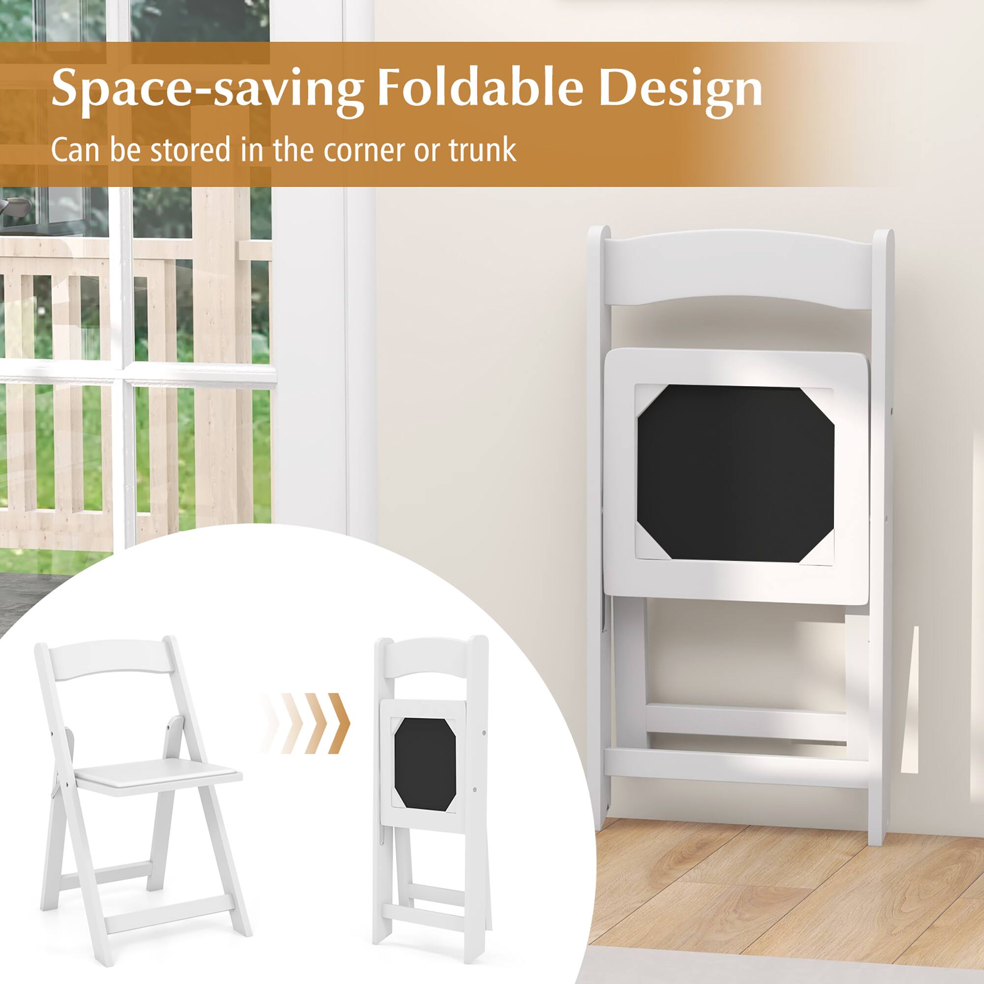 Space-saving Foldable Design  
Can be stored in the corner or trunk