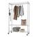 Front. TRINITY - EcoStorage 3-Tier 48x18x75.5 Rolling Garment Rack Chrome - Chrome.