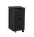 Front. Linon Home Décor - Monte Six-Drawer Rolling Storage Cart - Black.