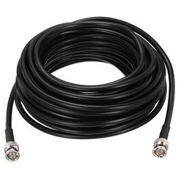 Unique Bargains - 6G-SDI BNC M/M 75 Ohm RG59 Coaxial Video Jumper Cable for Camera Surveillance, Supports HD-SDI/3G/6G-SDI/4K/8K - Black