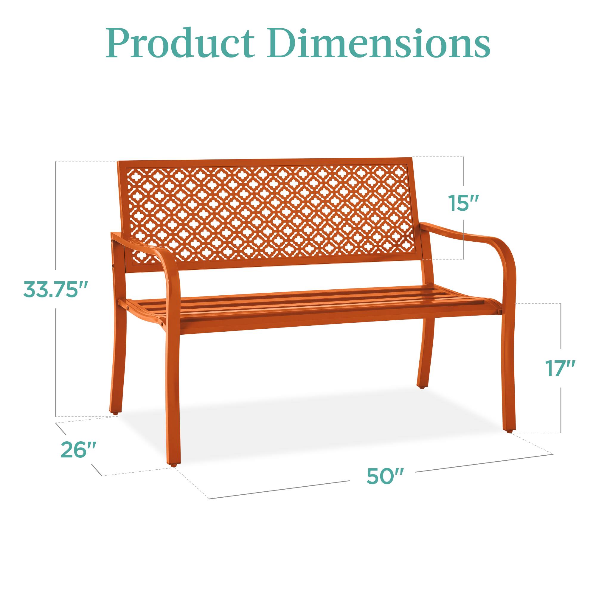 Product Dimensions  
50" x 33.75" x 26" x 17" x 15"