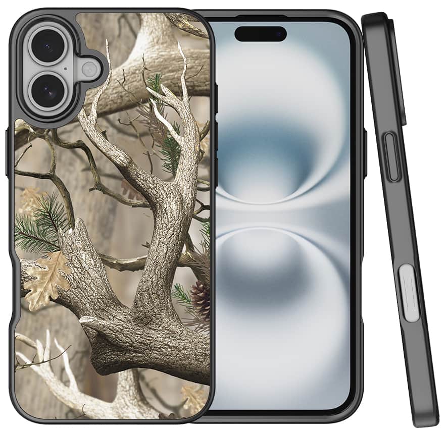 Nakedcellphone - Case for iPhone 16 Phone - Compatible with MagSafe - Camouflage