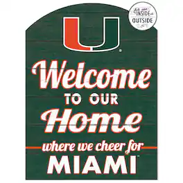 Jardine - Miami Hurricanes 16'' x 22'' Marquee Sign - Green
