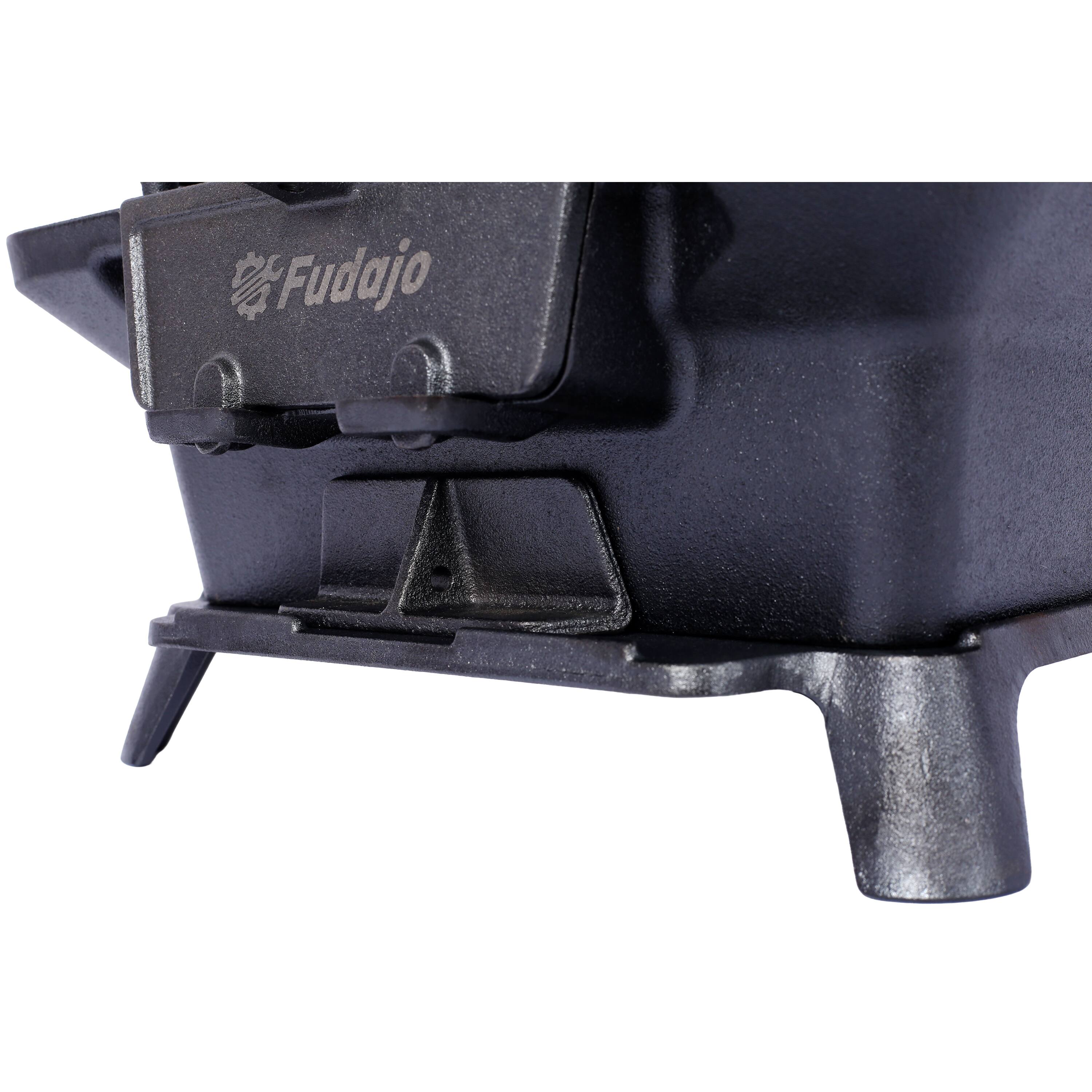 Alt View 3. COWLOWN - Oval Cast Iron Portable Charcoal Grill Tabletop Skillet Durable Small Camping Hibachi Black.