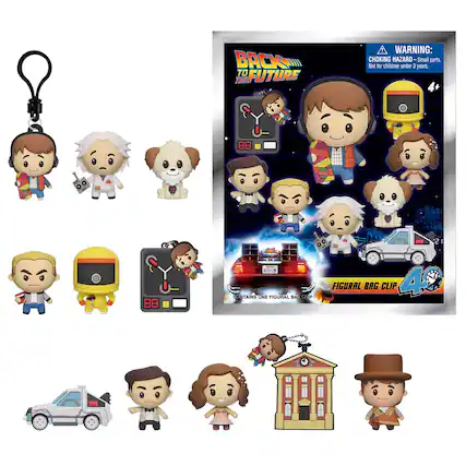BACK TO FUTURE THE WARNING: CHOKING HAZARD-Small parts. Not for children under 3 years. 4+ .... 88 88 JaIA CONTAINS ONE FIGURAL BACKRLP FIGURAL BAG CLIP 4