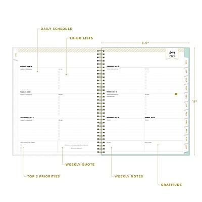 DAILY SCHEDULE  
TO-DO LISTS  
8.5" x 11"  
20%  
WEEKLY QUOTE  
TOP 3 PRIORITIES  
WEEKLY NOTES  
GRATITUDE