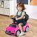 Alt View 1. Gymax - Gymax 3-in-1 kid Push Car w/Adjustable Canopy Under Seat Storage Realistic Sounds Pink - Pink.