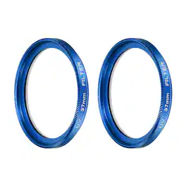 Unique Bargains - 37mm Ultra Slim Lens Filter 2pcs, Multi Coating Aluminum Circular Screw-in Protection for Photography