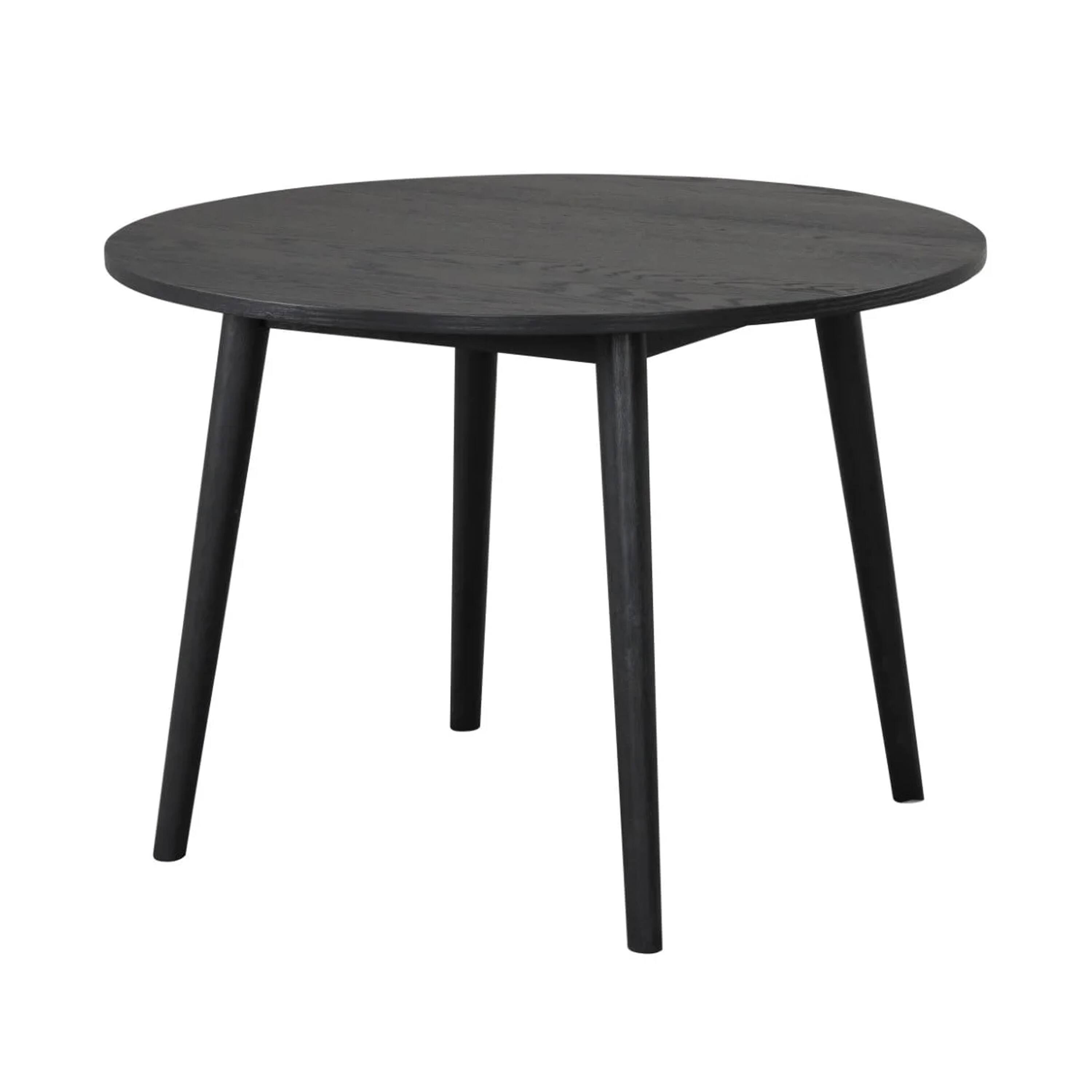 Alt View 2. Manhattan Lane - Yely 5pc Dining Table with 4 Windsor Chairs Set, Black Rubberwood - Black.