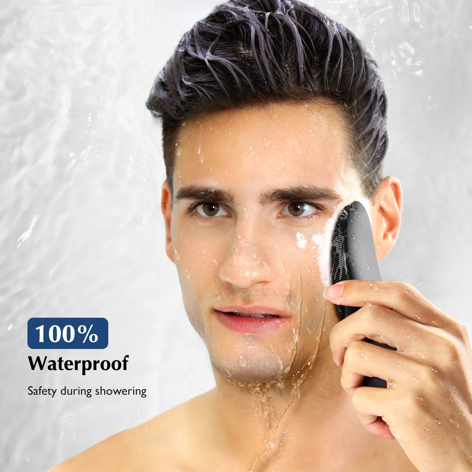 100% Waterproof  
Safety during showering