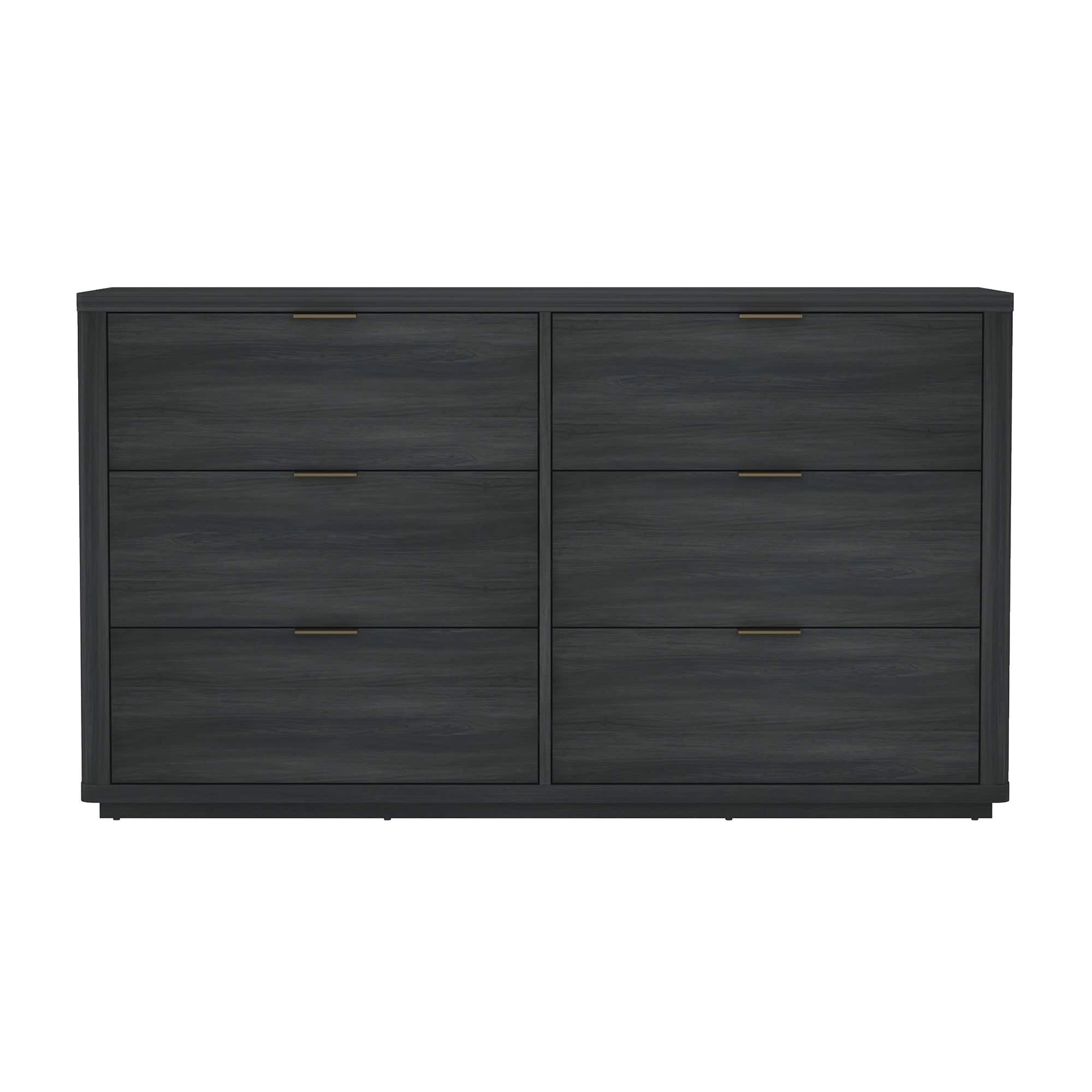 Manhattan Comfort - Evalyn Modern 60" Dresser - Charcoal Gray
