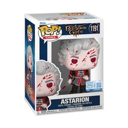 Funko POP! Baldur's Gate 1191 Gafe GAMES  
ASTARION FIGURE / FIGURINE EN VINYLE VINYL FIGURA DE VINIL  
QUETINER A ADVERTENCIA A ATTENTION: