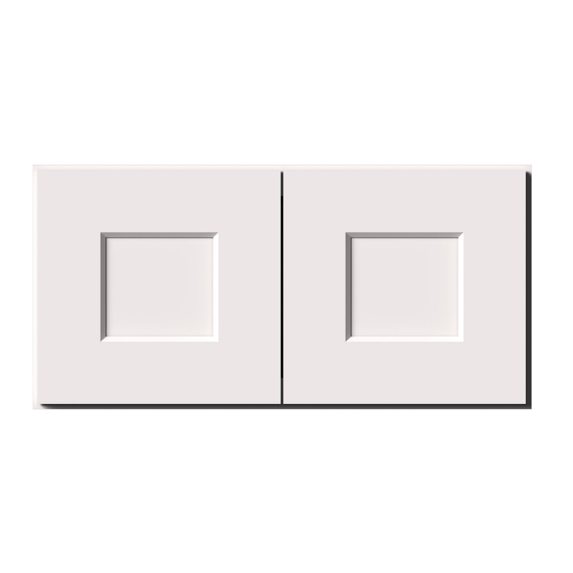 Alt View 1. Boyel Living - 24-in W x 12-in H x 12-in D Shaker RTA Kitchen Wall Cabinet with Soft-Close - White Shaker.