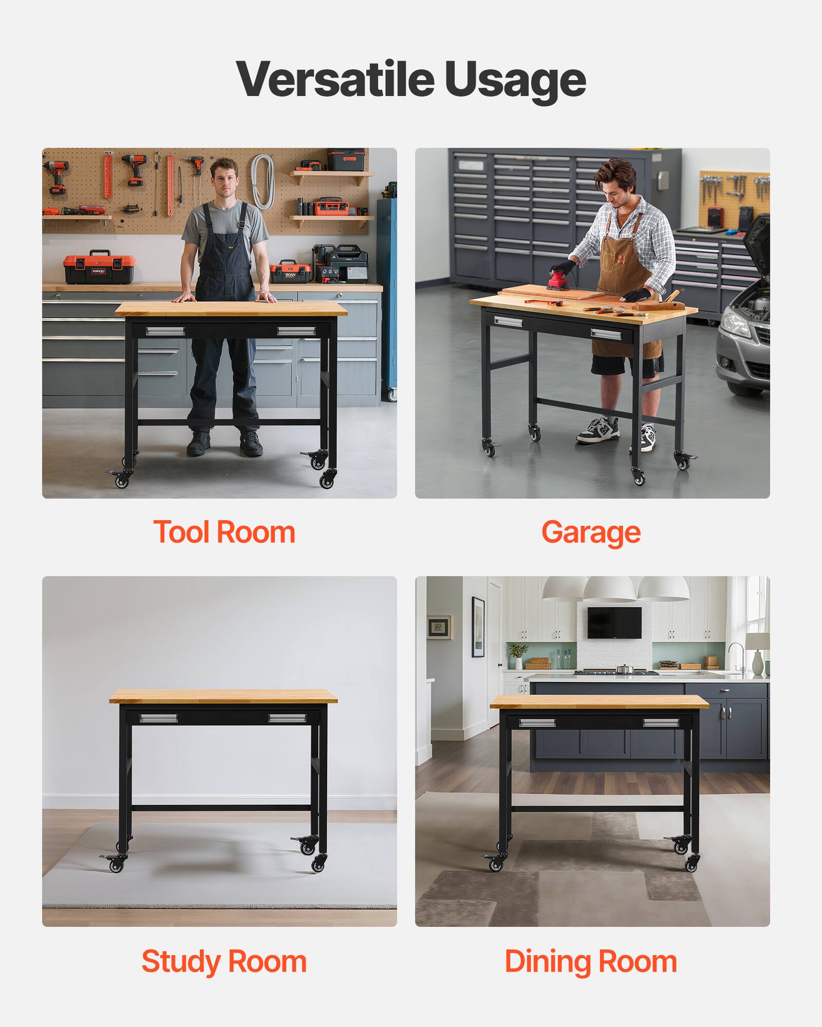 Versatile Usage

- Tool Room
- Garage
- Study Room
- Dining Room