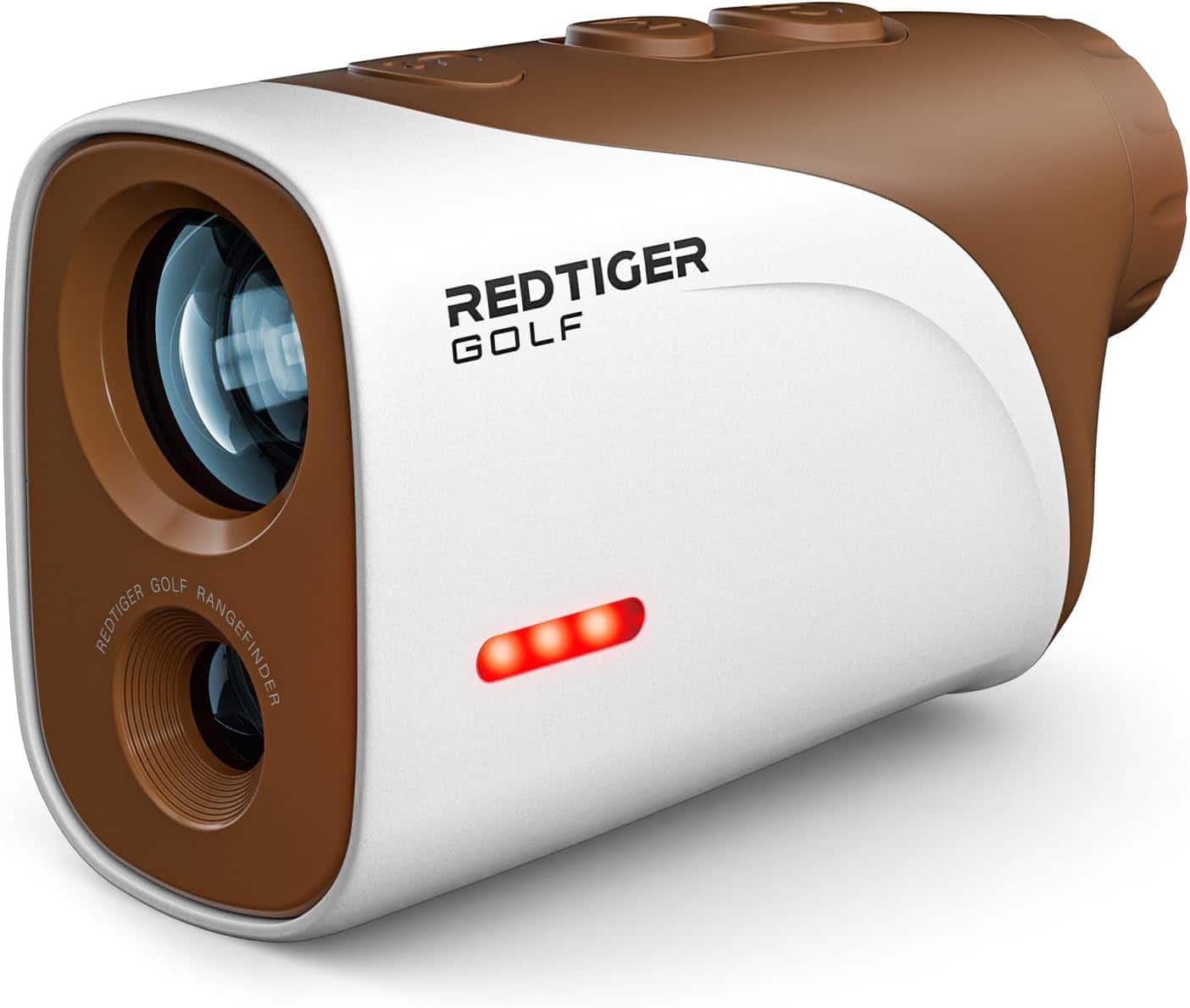 REDTIGER - Laser Golf Rangefinder, 1200 Yards, IP65 Waterproof, Slope Switch, Flag Pole Lock - Brown