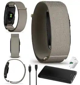 Garmin - CIRQA Activity And Fitness Tracker Smart Band Gray (L-XL) Bundle Kit - Gray - (2025)