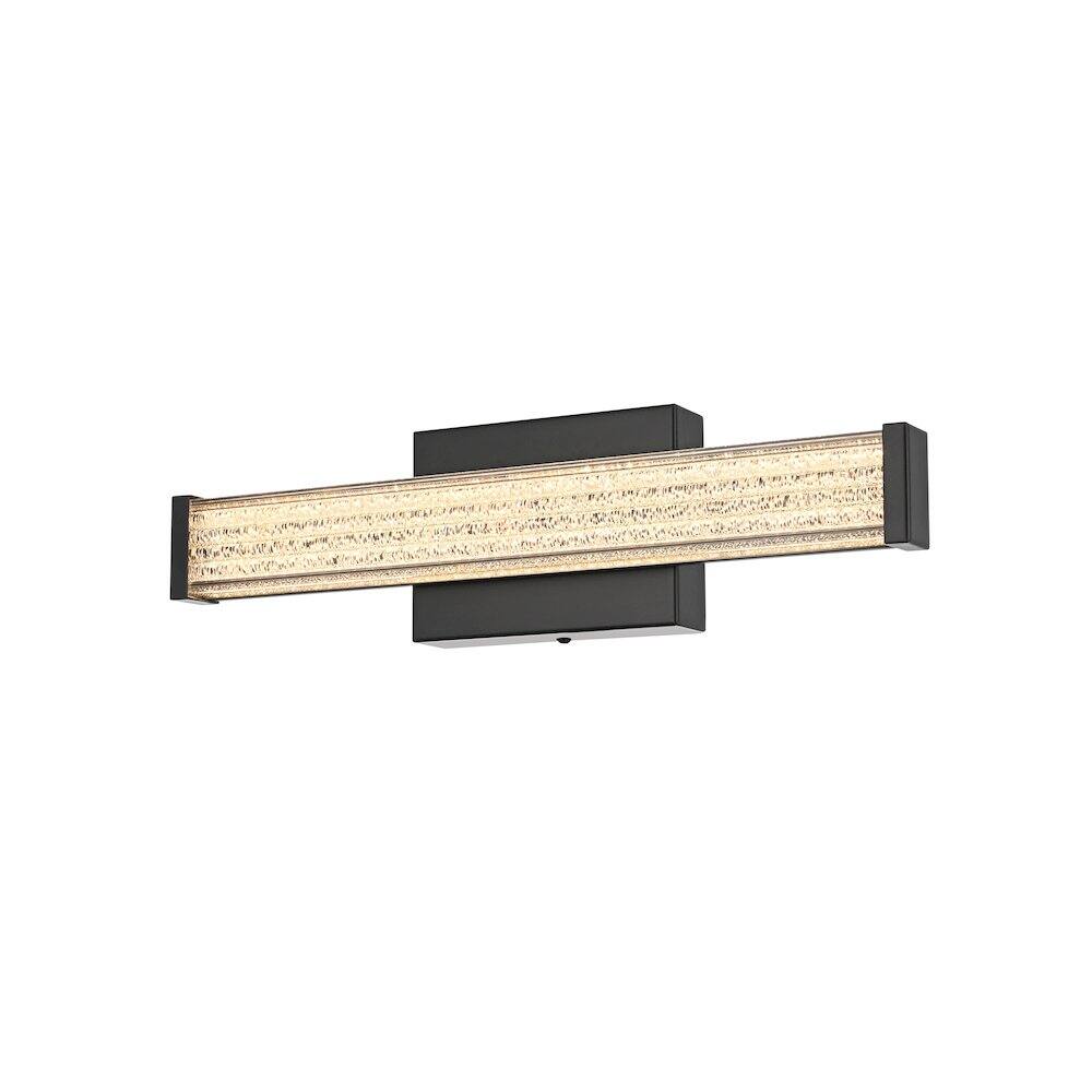 Left. Living District - Jaxx 16 Inch Led Wall Sconce In Black - Black.