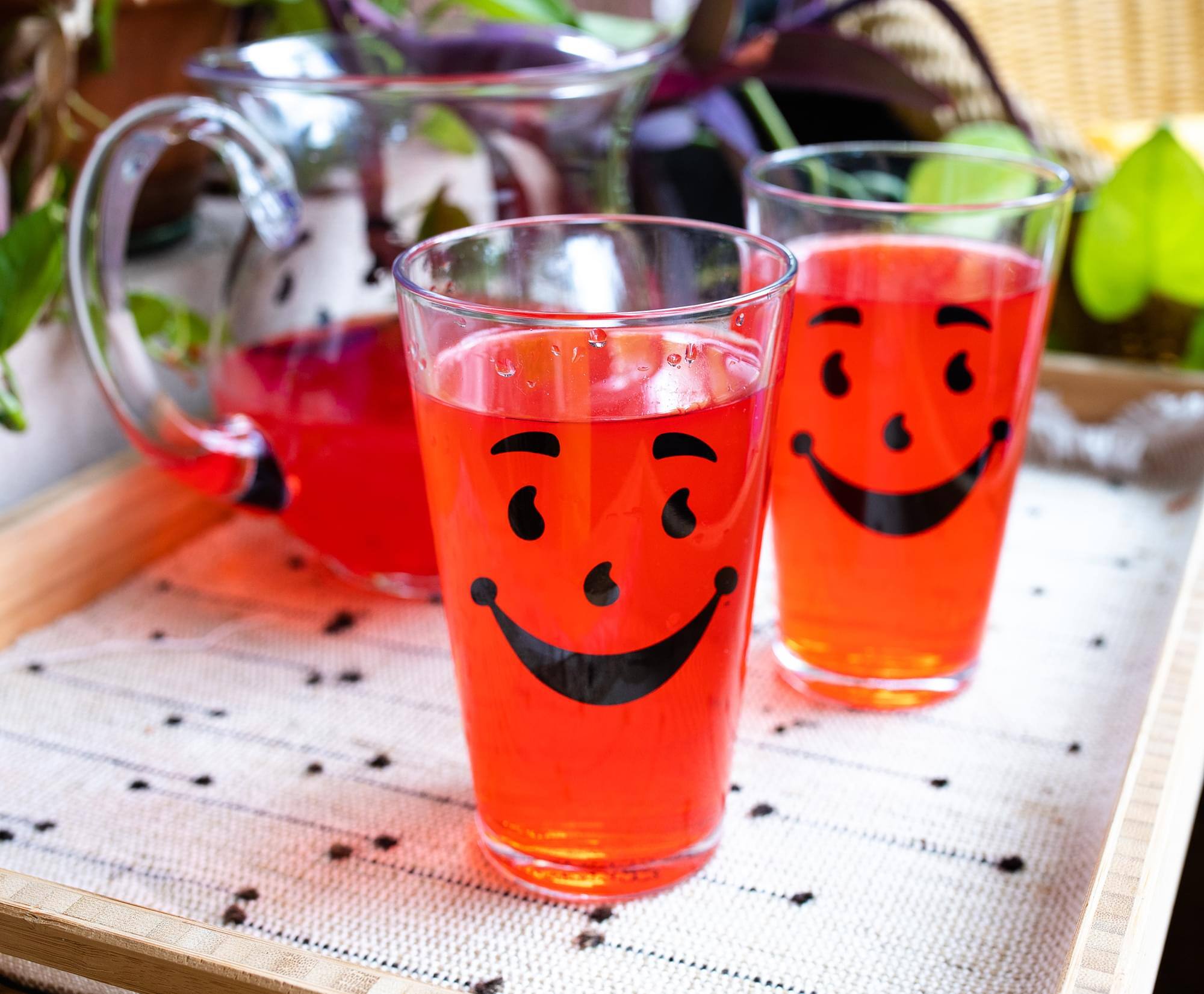 Alt View 4. Toynk - Kool-Aid Man 16-Ounce Pint Glasses | Set of 2 - Clear.