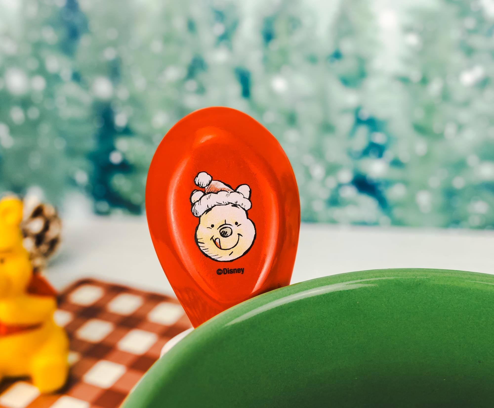 Alt View 5. Disney - Disney Winnie the Pooh Holly Ceramic Soup Mug With Spoon | Holds 24 Ounces - White.