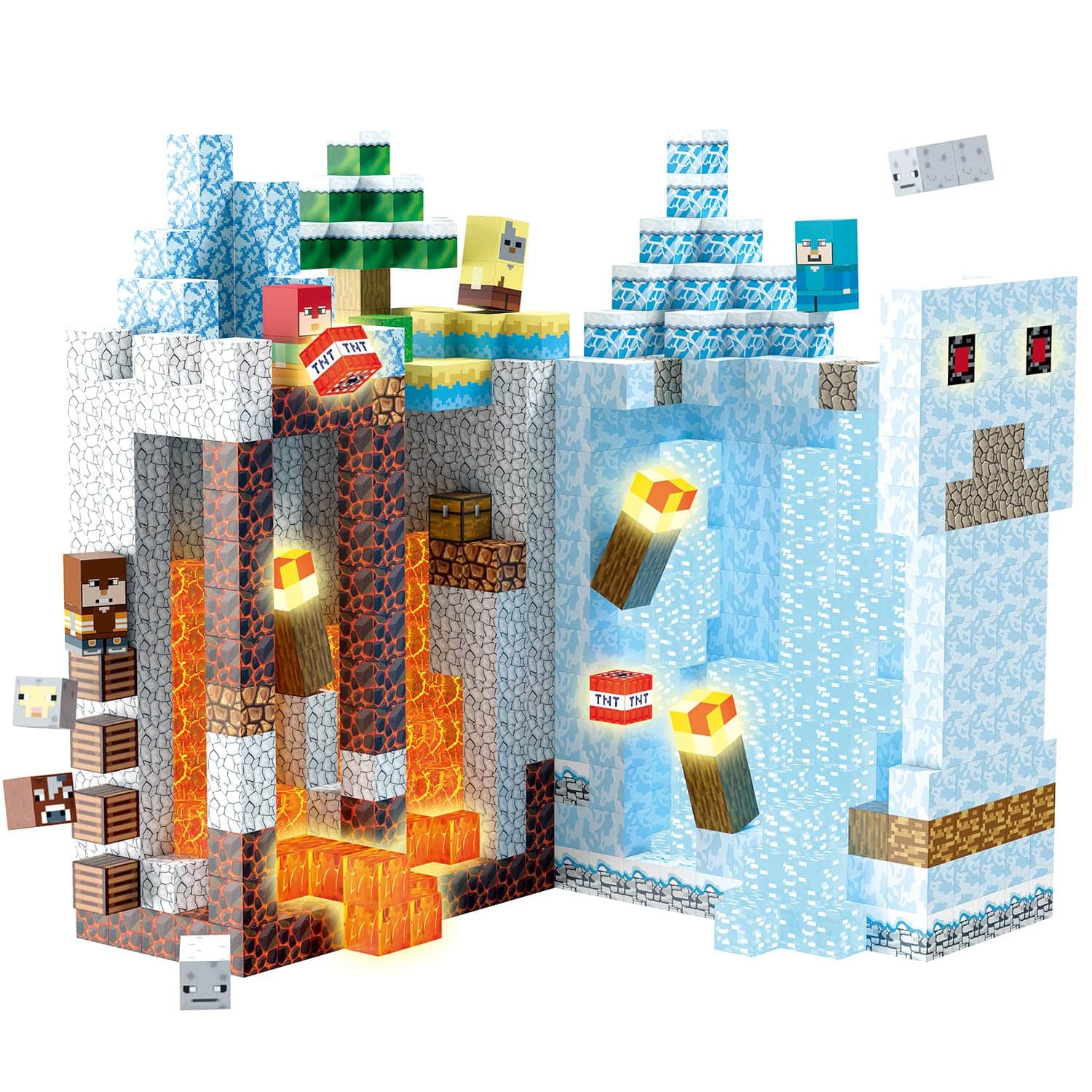 NICHOLAS KLEIN - 160 Magnetic Blocks Building Toys Build 3d Set For Ages 3 Stem Sensory Educational Christmas Birthday Gifts - Frozen-200PC