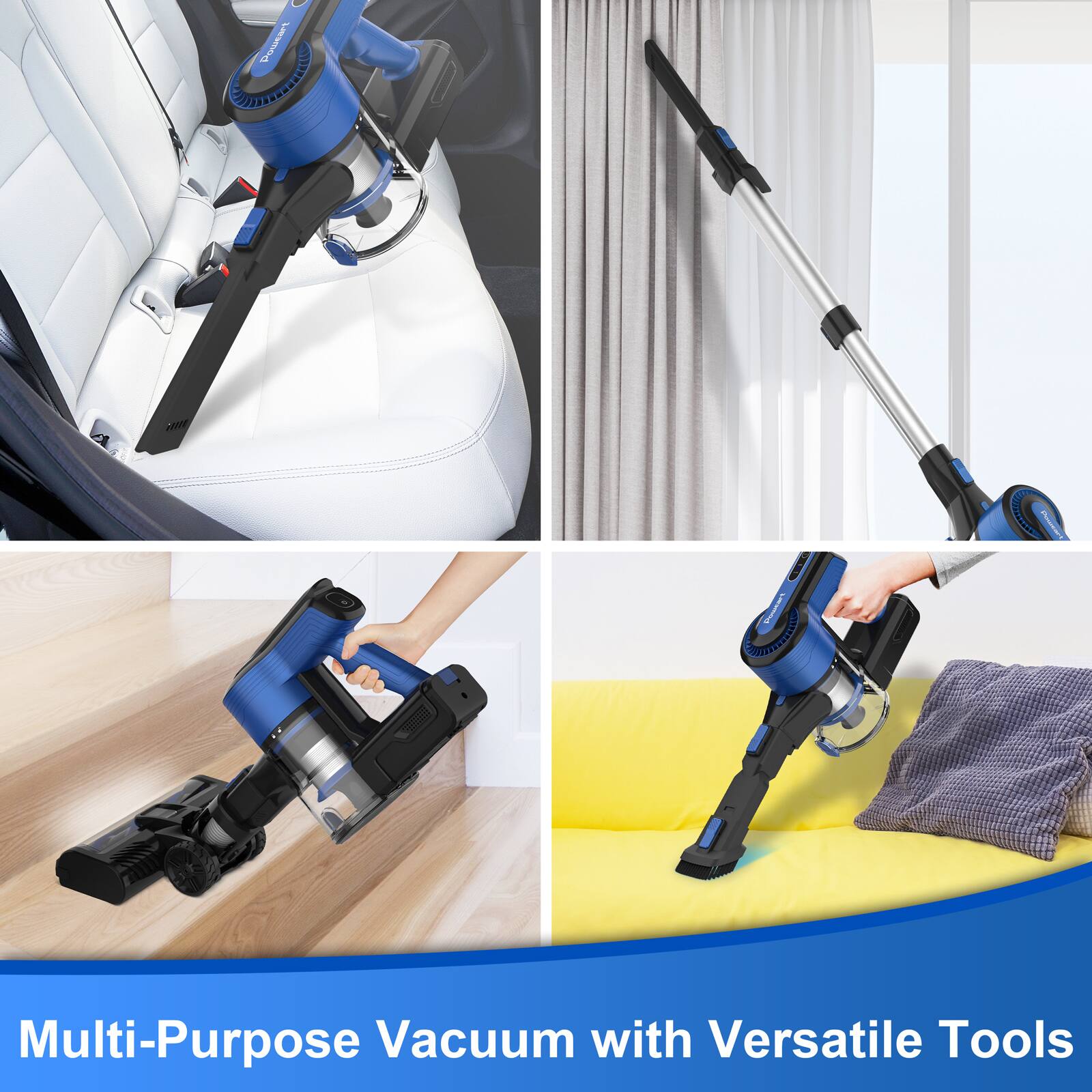 Multi-Purpose Vacuum with Versatile Tools