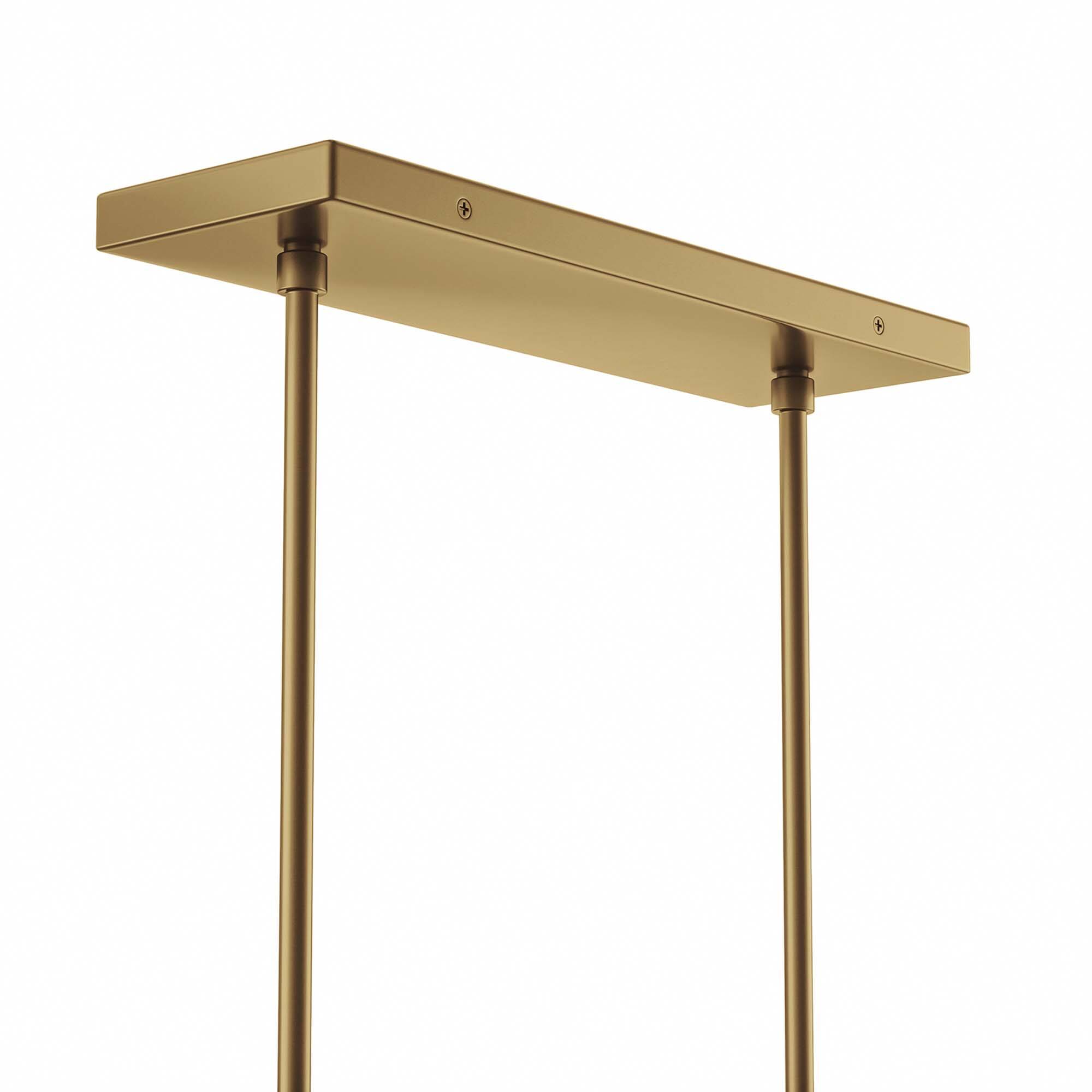 Alt View 6. Modway - Skylark 6-Light Chandelier by Modway - Clear Satin Brass.