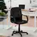 Angle. Costway - Ergonomic Executive Mid-Back Swivel Office Chair - Black.