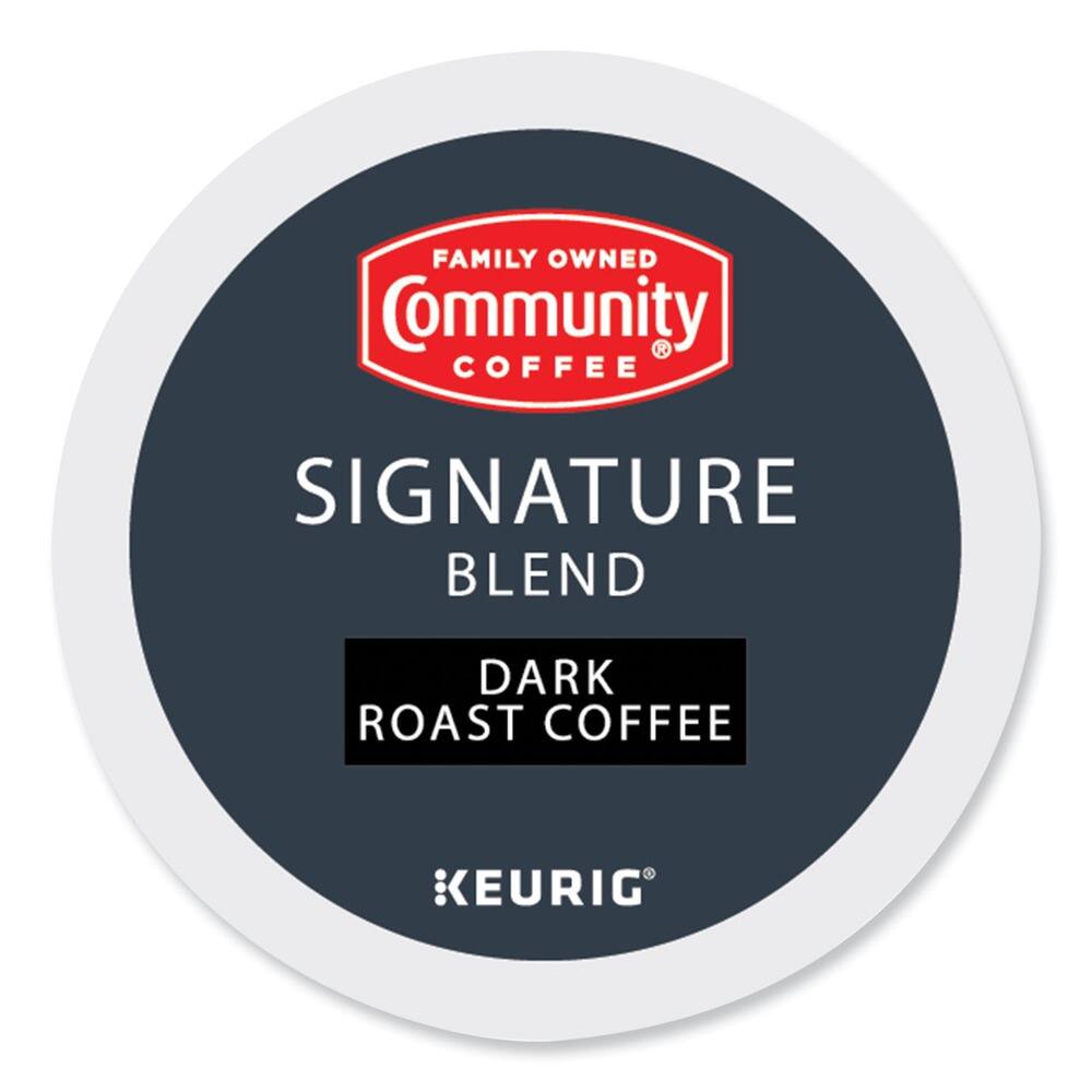 FAMILY OWNED Community Coffee  
SIGNATURE BLEND  
DARK ROAST COFFEE  
KEURIG