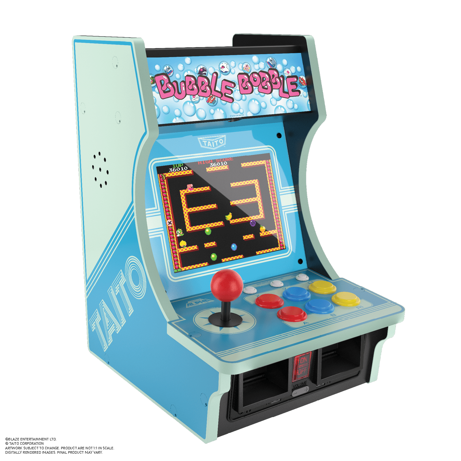 BUBBLE BO3-LE - TAITO HIGH SCORE: 36010
TAITO ON A OFF IDEA