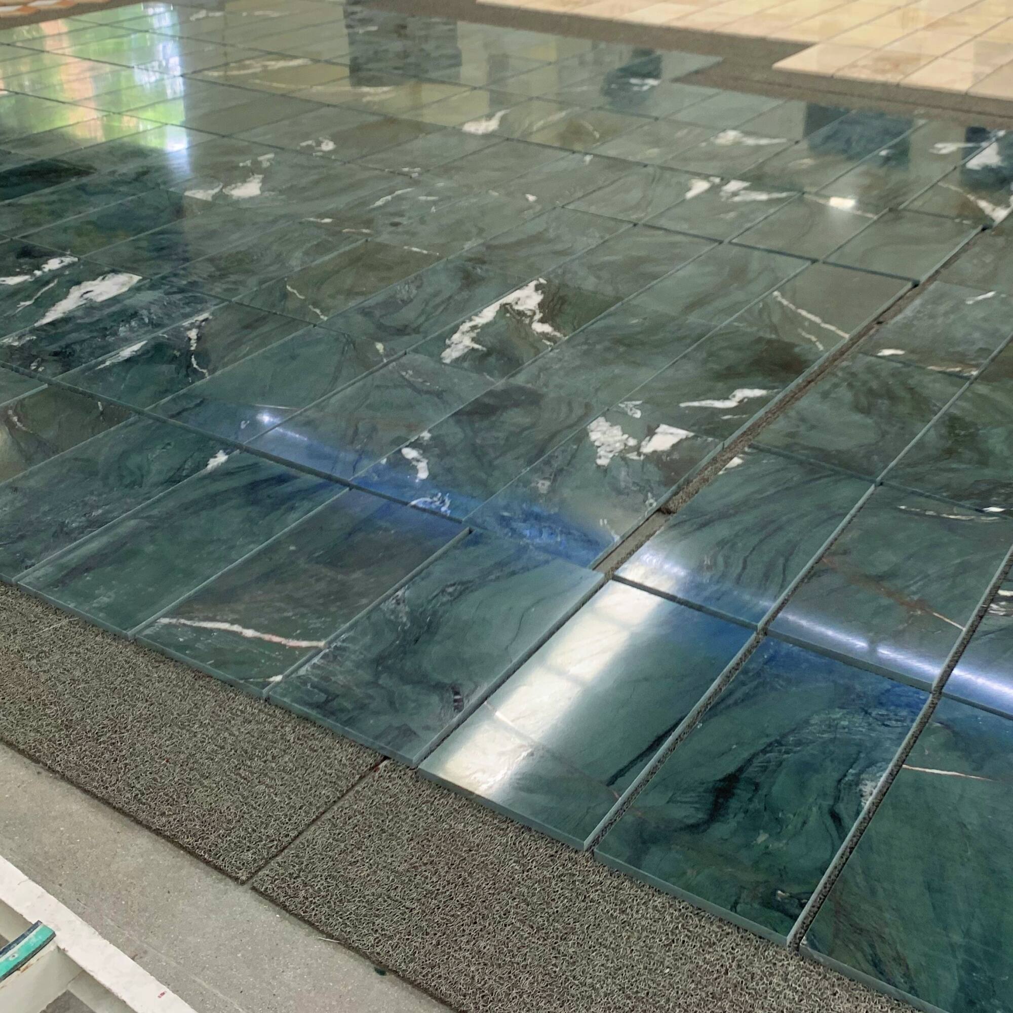 Alt View 7. GOODSILO - Premium Green Natural Marble Tiles for Elegant Wall and Floor Applications - Green,Green Multi.