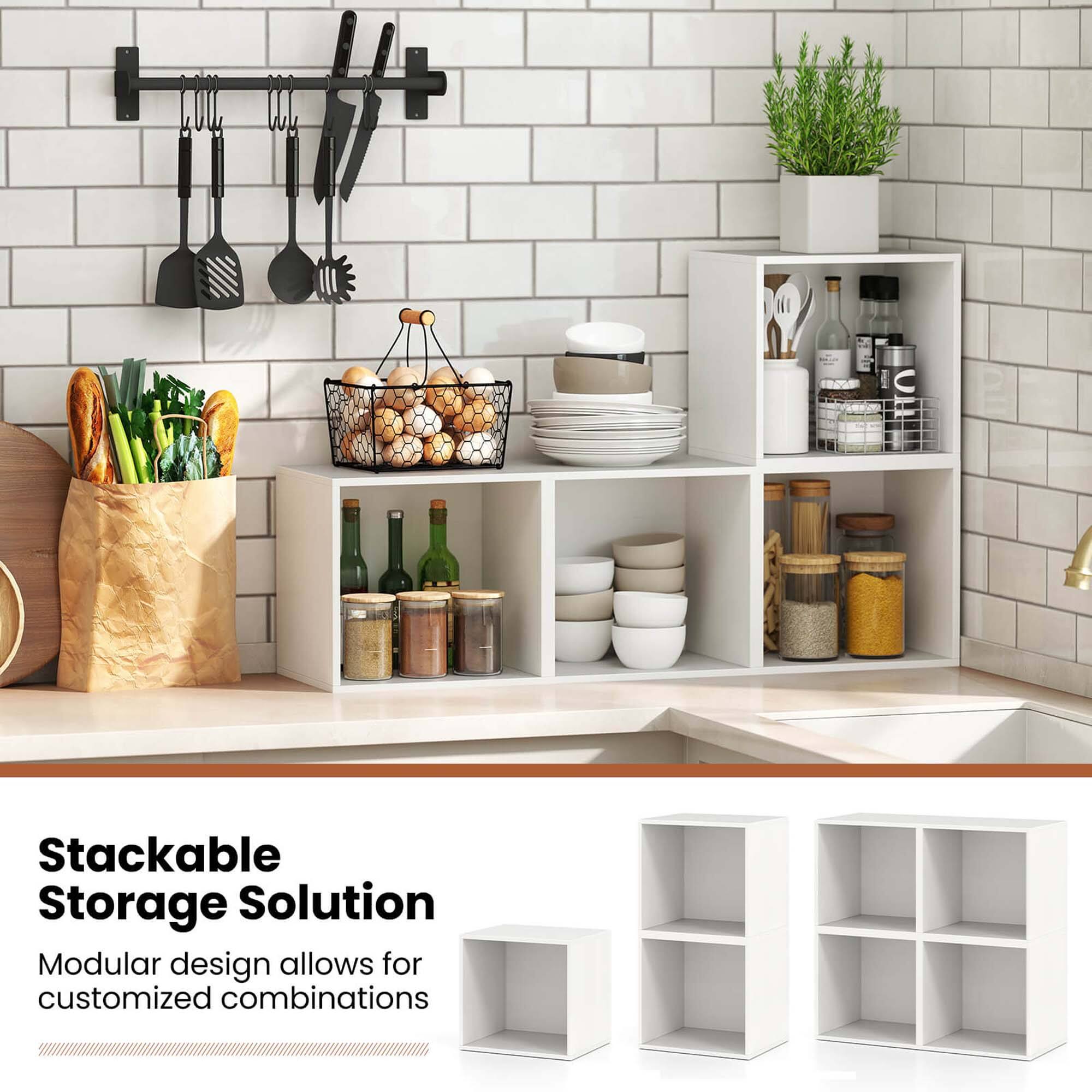 Stackable Storage Solution Modular design allows for customized combinations
